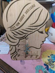 Lady Ruler Earring Display Stand